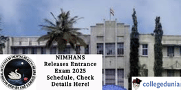 NIMHANS Entrance Exam Schedule Out